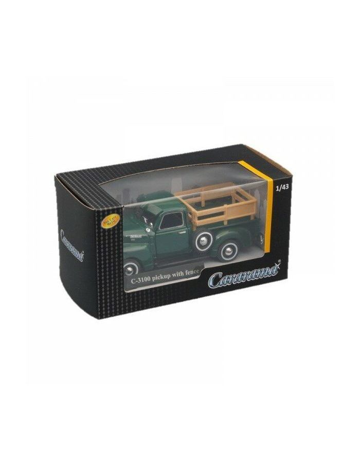 Мини-модель 1:43 "Chevrolet C-3100 Pickup with fence" металл. зеленая арт.7416  #1