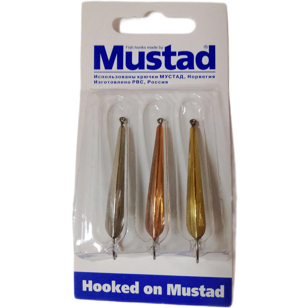 Набор зимних блесен "Mustad"(упак. 3шт.) #1