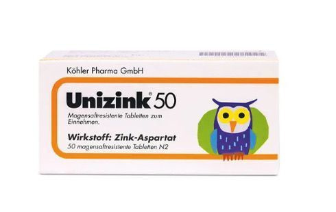 UNIZINK 50 Цинк, 50 таблеток #1