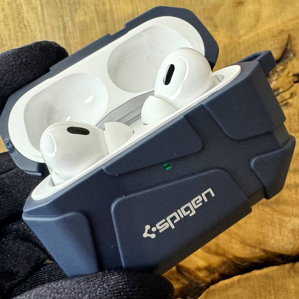 Чехол с карабином для беспроводных наушников AirPods 3 / Spigen / Синий_22  #1