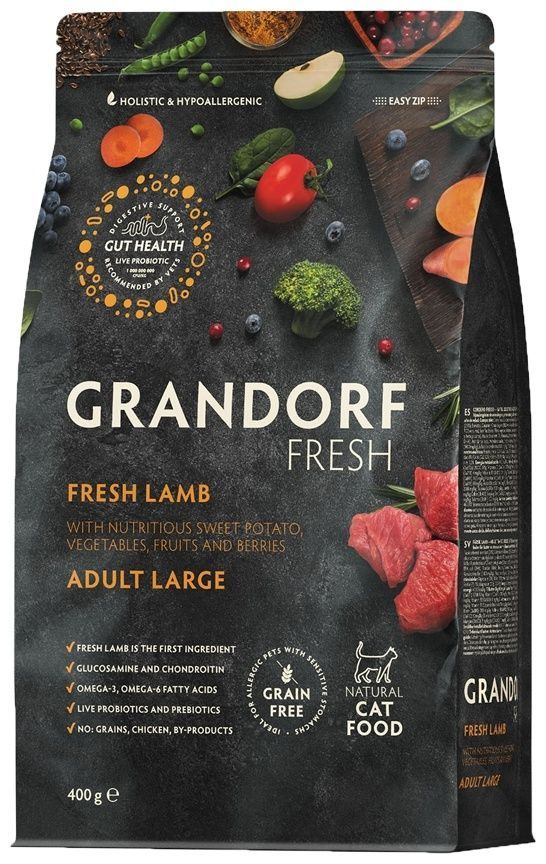 Корм GRANDORF FRESH Adult Large для взрослых крупных пород ягненок 0.4 кг  #1