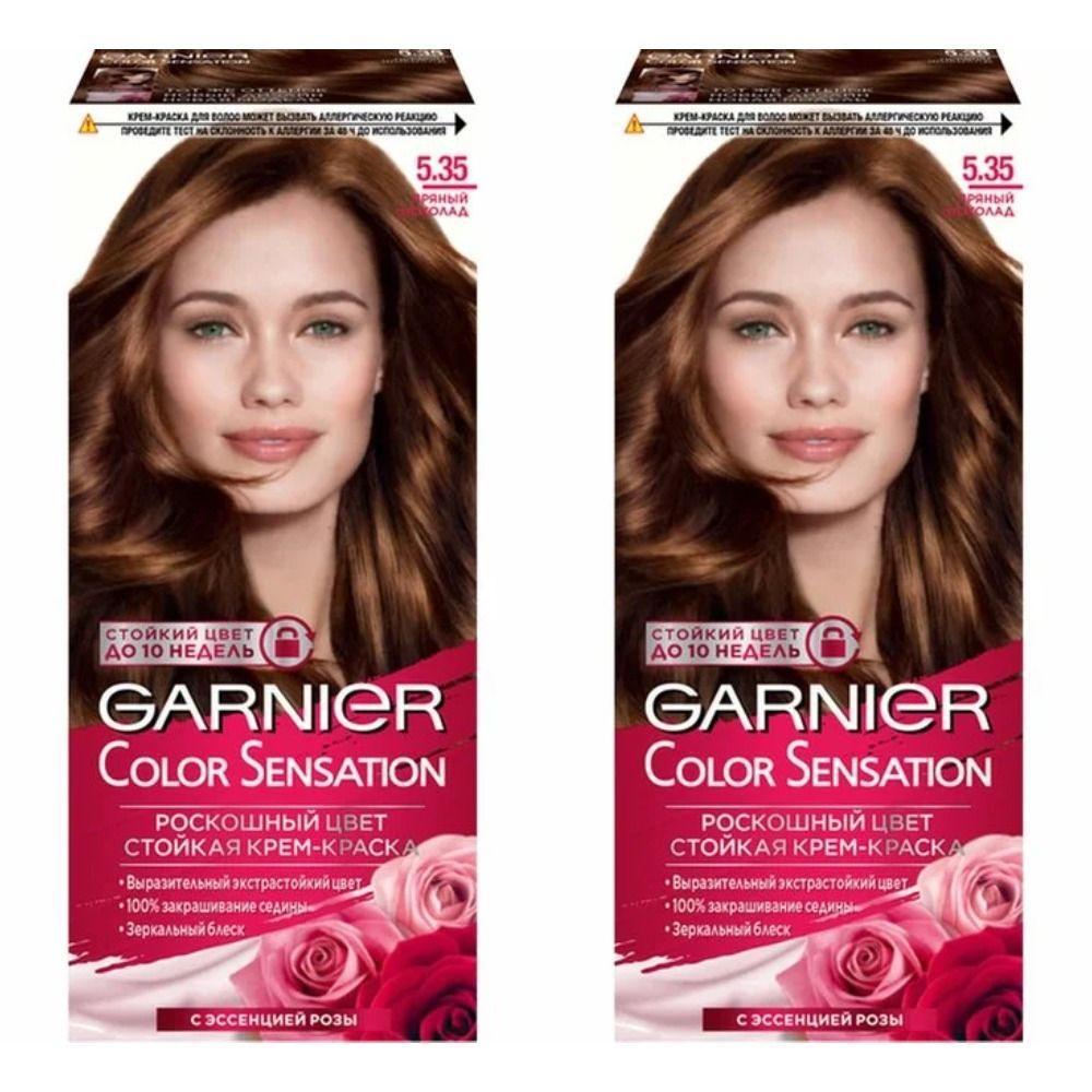 Garnier Краска для волос Color Sensation, тон 5.35 Пряный шоколад, 115 мл, 2 шт  #1