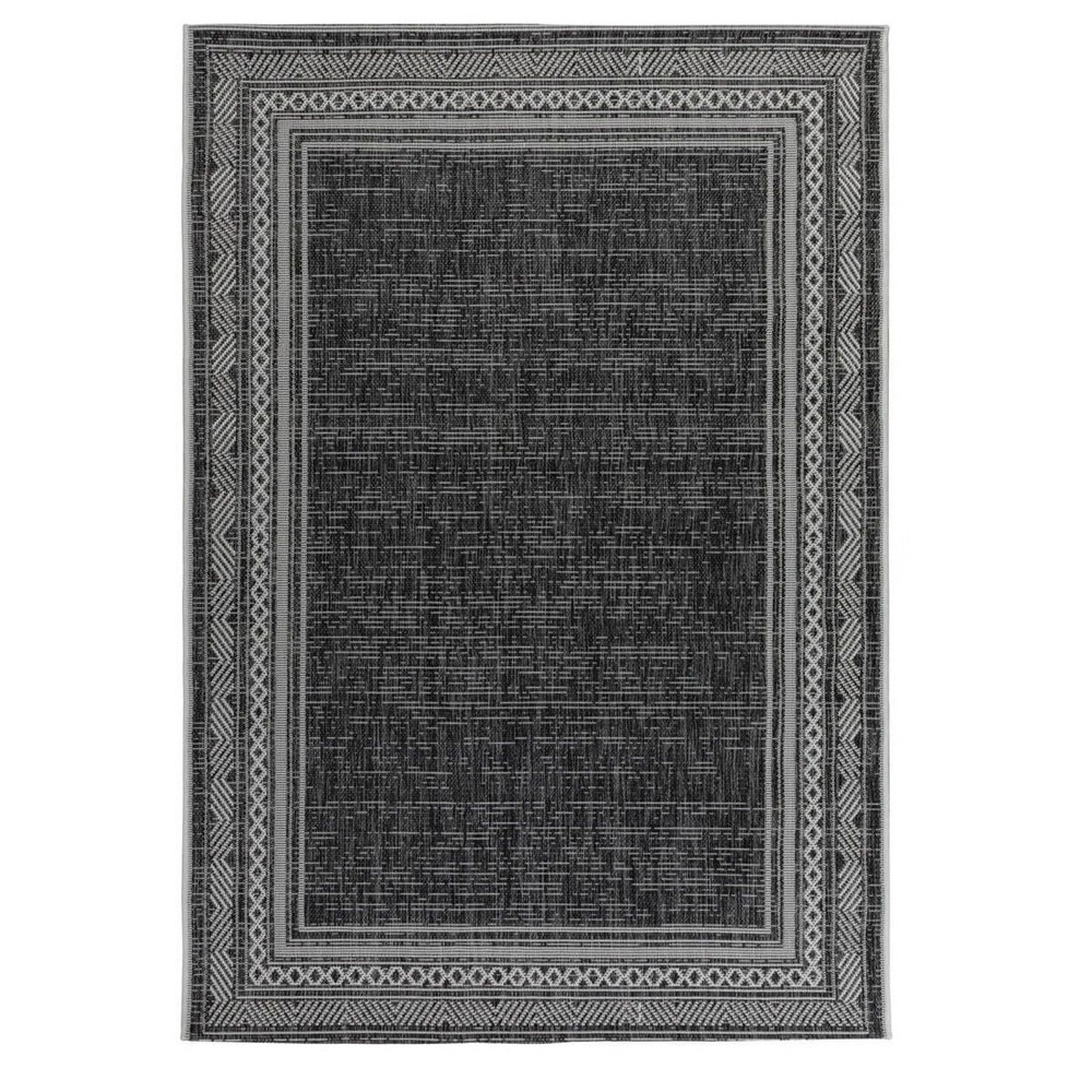 Ковер Grand GARDEN SISAL дизайн E4176 BLACK-CREAM 0.8x1.5м #1