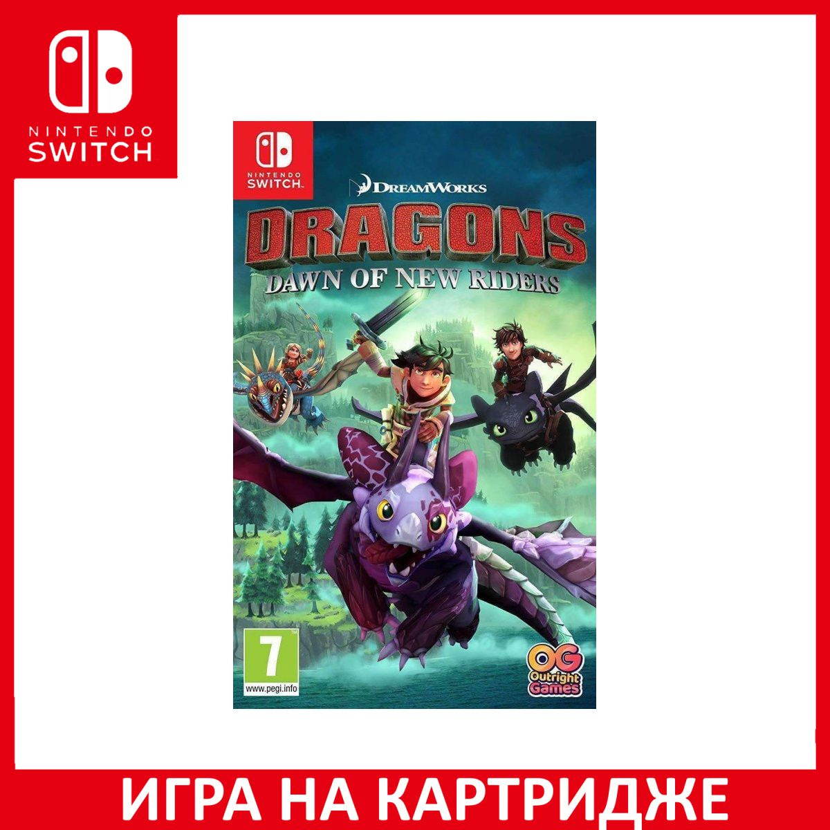 Игра на Картридже Dragons: Dawn of New Riders (Как приручить Дракона 3) (Switch)