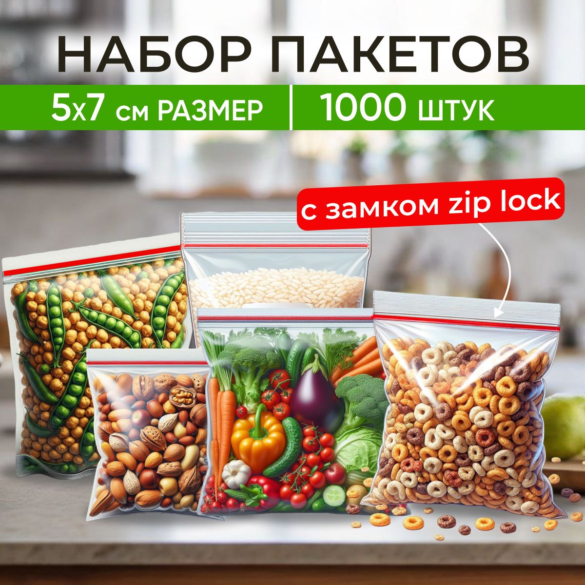 Зиппакет,5*7см