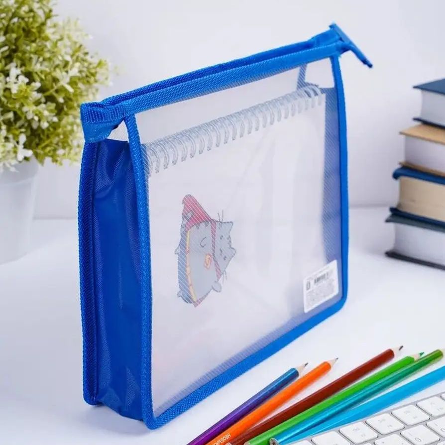 ПапкадлятетрадейидокументовА5цветпластиковаянамолнии