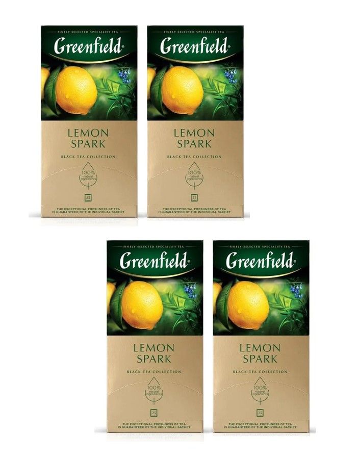 ЧайGreenfieldLemonSpark25пак-4штуки