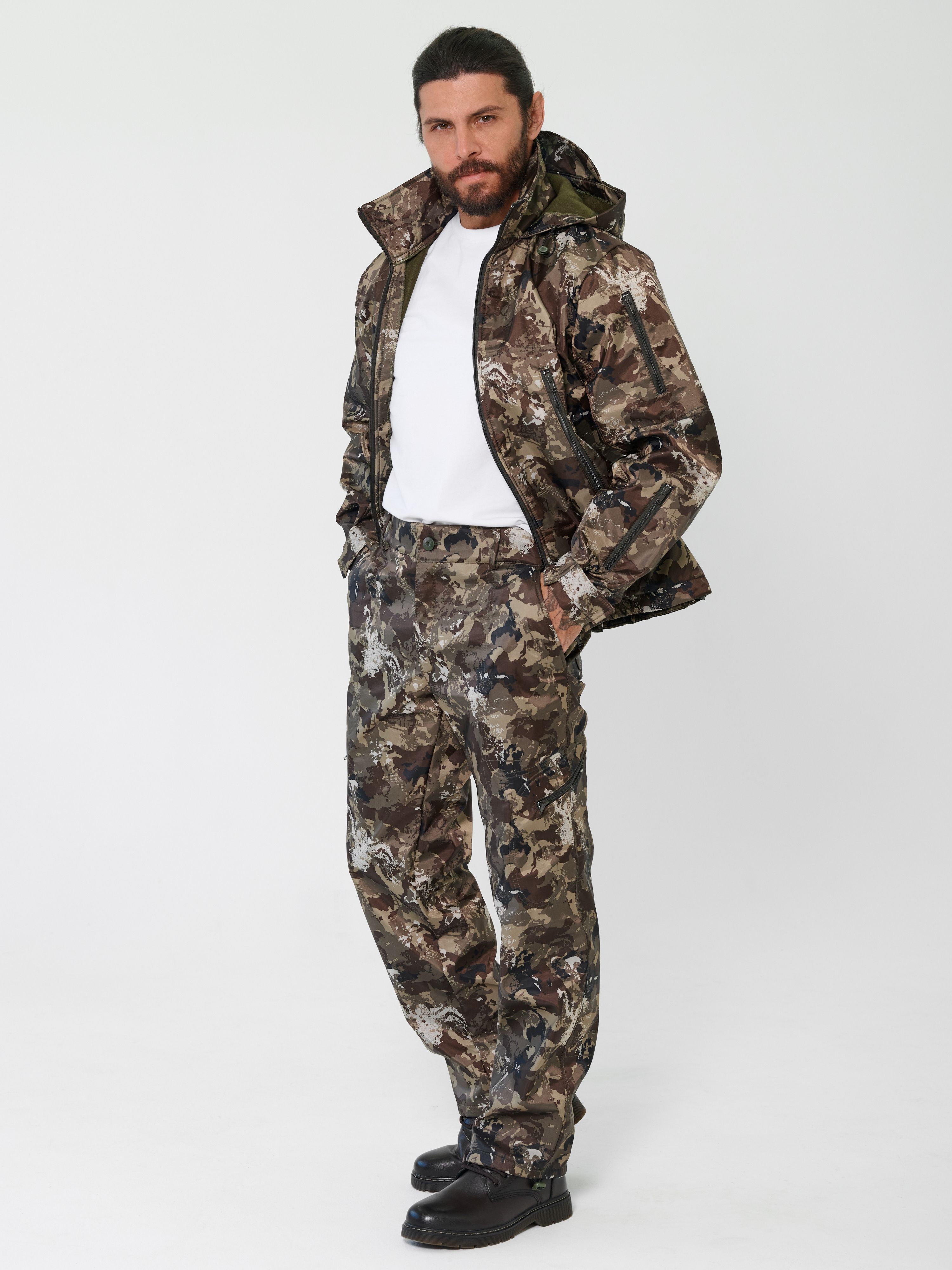 Военныйкамуфляжныйвесеннийкостюм/Рыболовный,тактический,охотничийинепромокаемый52-54