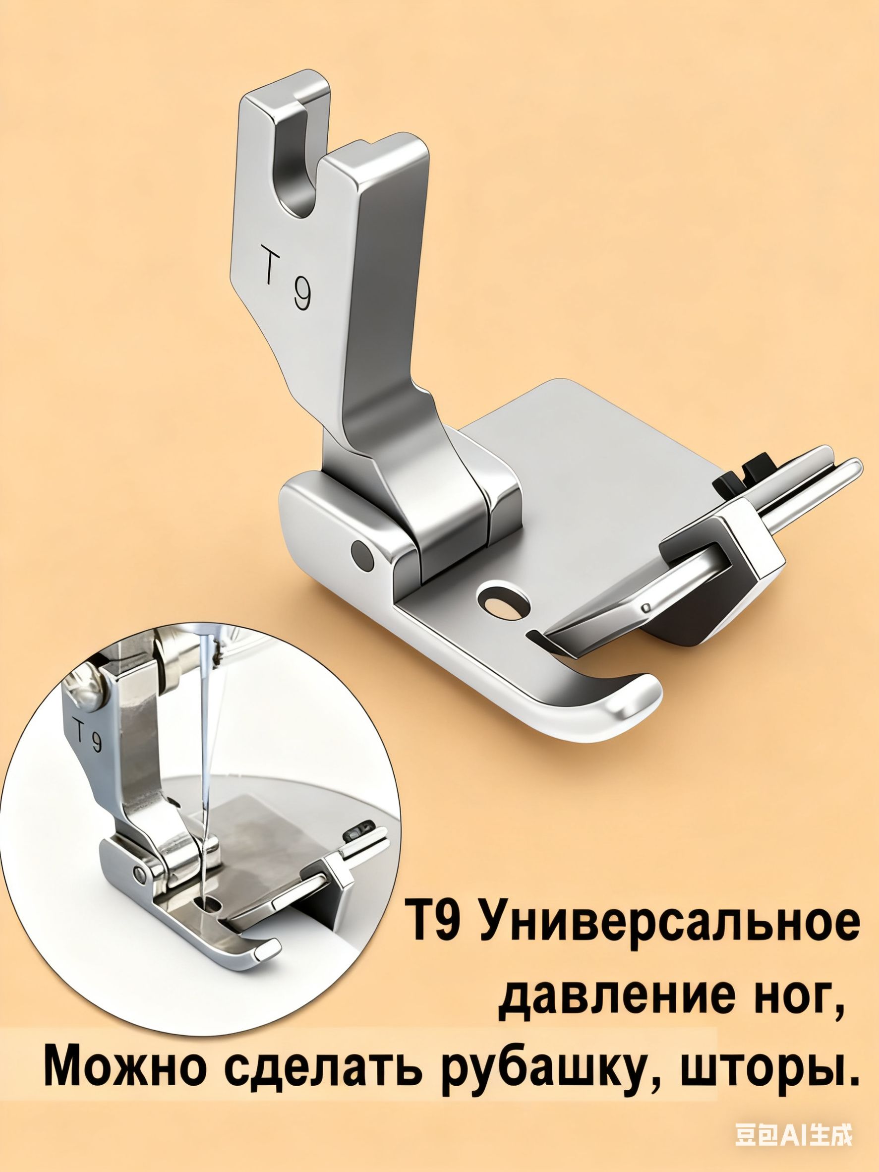 T9Лапкамногофункциональнаярегулируемая,дляодноигольныхпрямострочныхпромышленныхшвейныхмашин