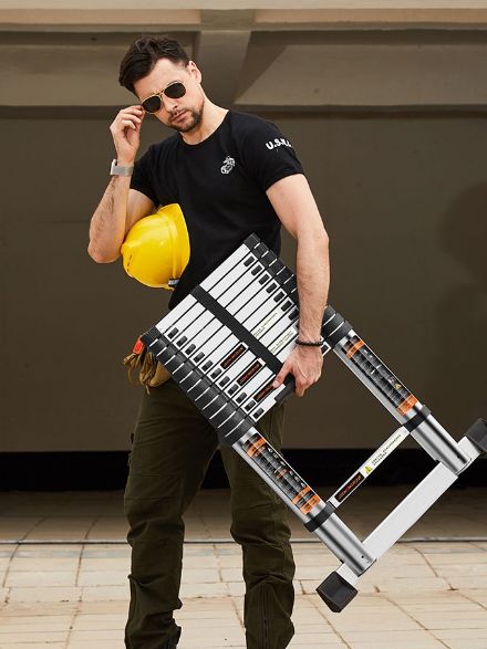 Телескопическаялестницаизнержавеющейстали