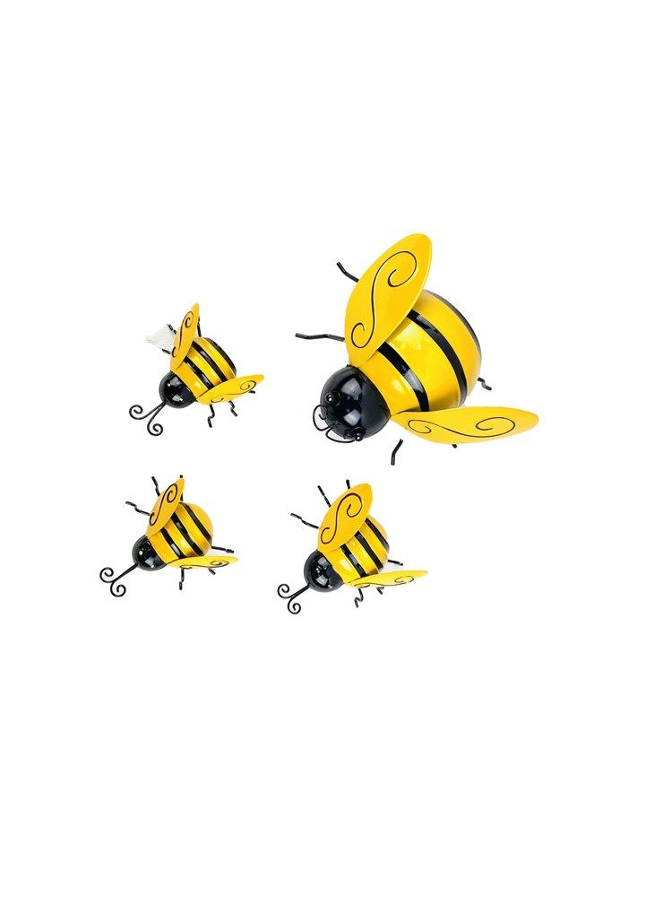 Декор настенный Пчелки набор 4 шт Casaentera CE08-6950-002 100х95х50; 125х110х70; 210х190х110  #1