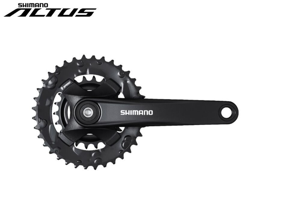 Комплект шатунов (система) SHIMANO ALTUS FC-MT101-2, 9 скоростей, 36/22 зубьев, шатун 175 мм, SQR 9/16" #1