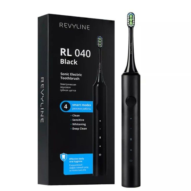 Электрическая электрическая зубная щетка Revyline RL 040 Black, черная  #1