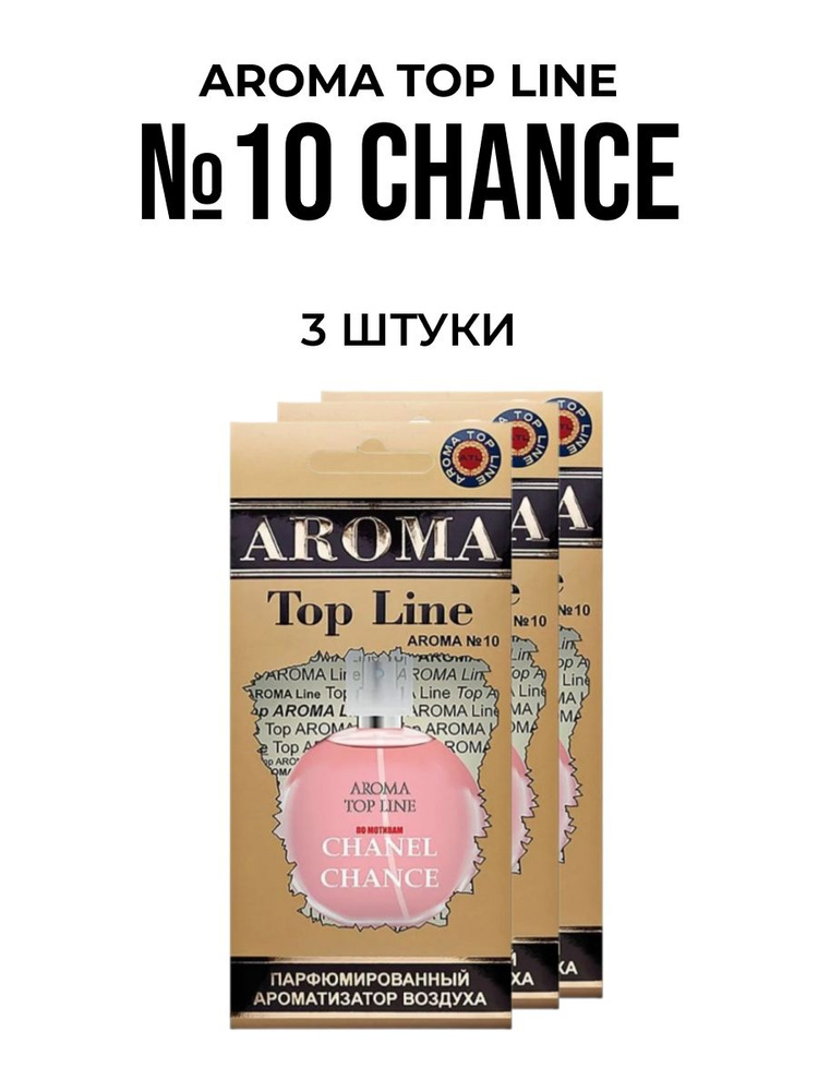 Ароматизатор для автомобиля AROMA TOP LINE №10 CHANCE картон #1