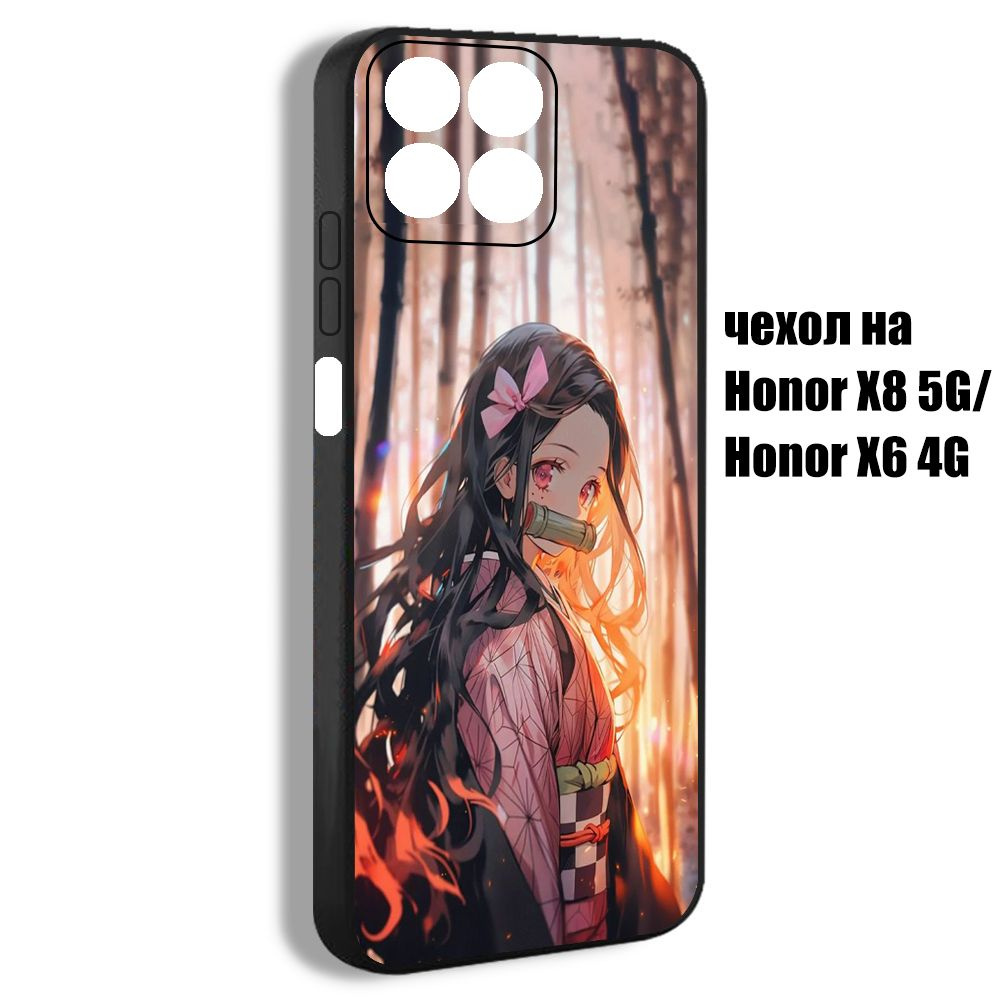 чехол для смартфона Подходит для Honor X8 5G аниме Клинок рассекающий демонов Незуко Камадо Nezuko EJI92 #1