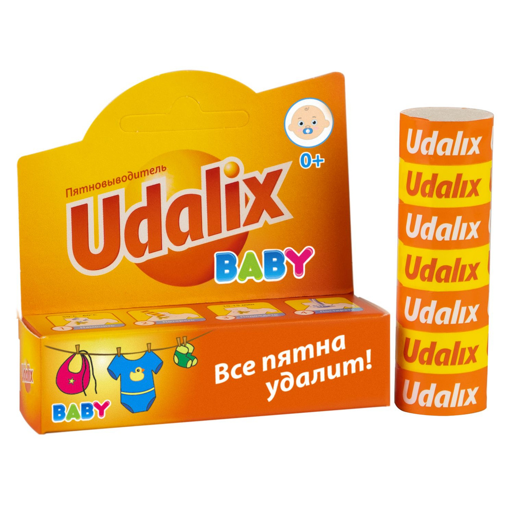 Udalix baby карандаш-пятновыводитель для детского белья 35гр  #1