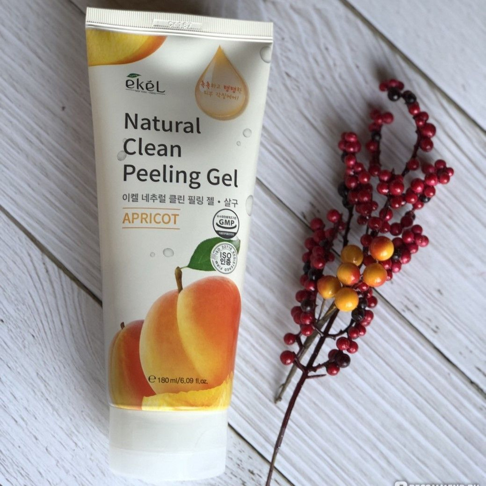 Ekel Пилинг-скатка с экстрактом абрикоса - Natural clean peeling gel apricot, 180мл  #1