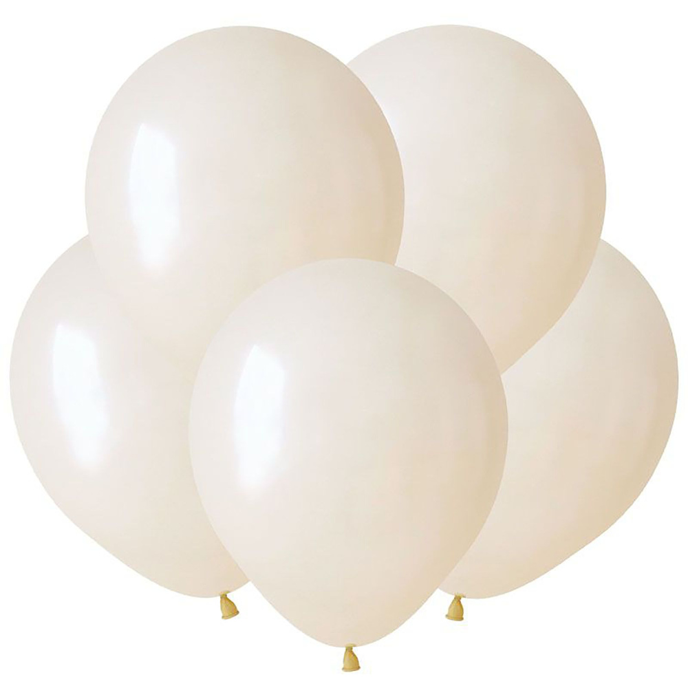 Воздушные шары 100 шт. / Молочный белый, Пастель / 12,5 см #1