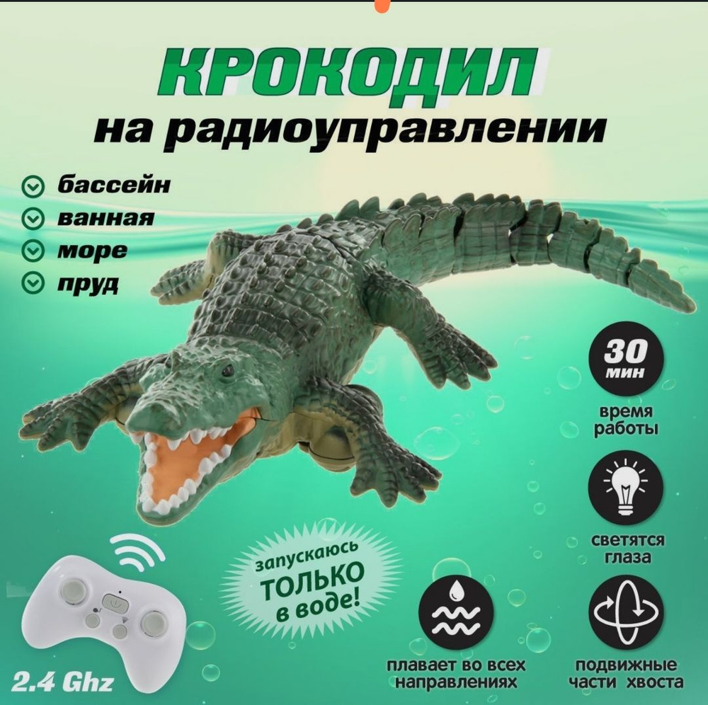 Крокодил на пульте управления #1
