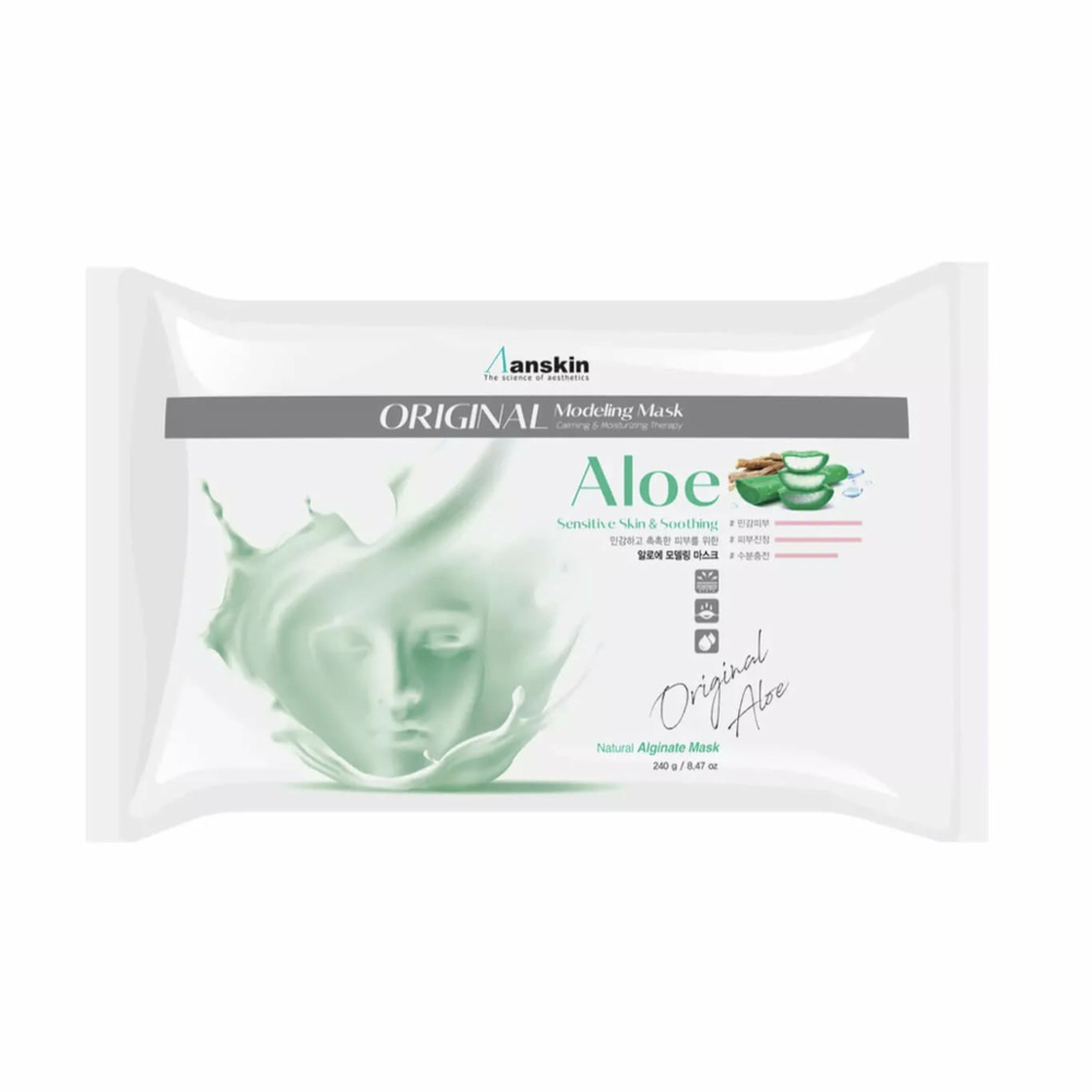 Альгинатная маска с экстрактом алоэ Anskin Aloe Modeling Mask (пакет 240 гр)  #1