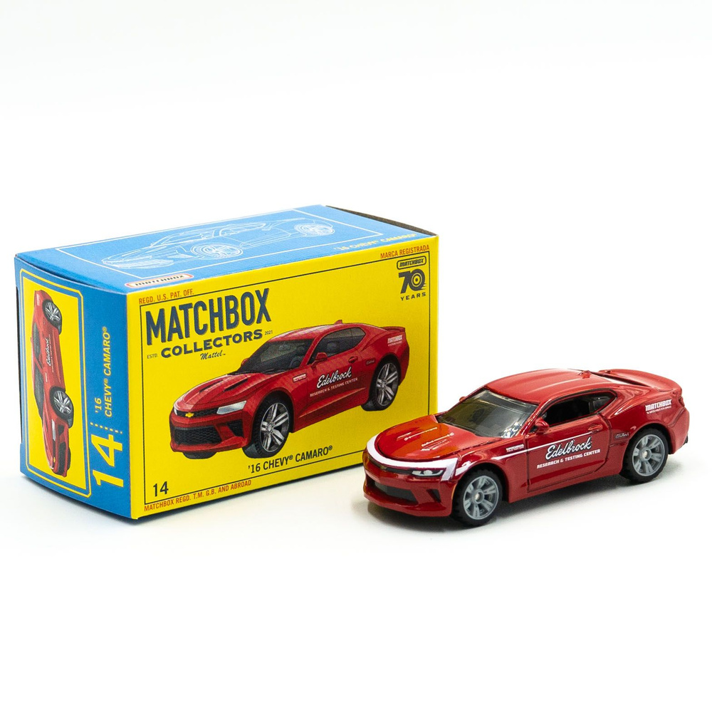 Машина Matchbox Collectors 16 Chevy Camaro РЕЗИНОВЫЕ КОЛЕСА. Новая модель  #1