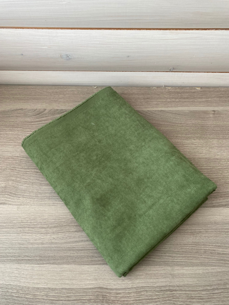 Ткань для рукоделия, Лоскут КАНВАС*Зеленая трава* 1 штука 50*180-200 см  #1