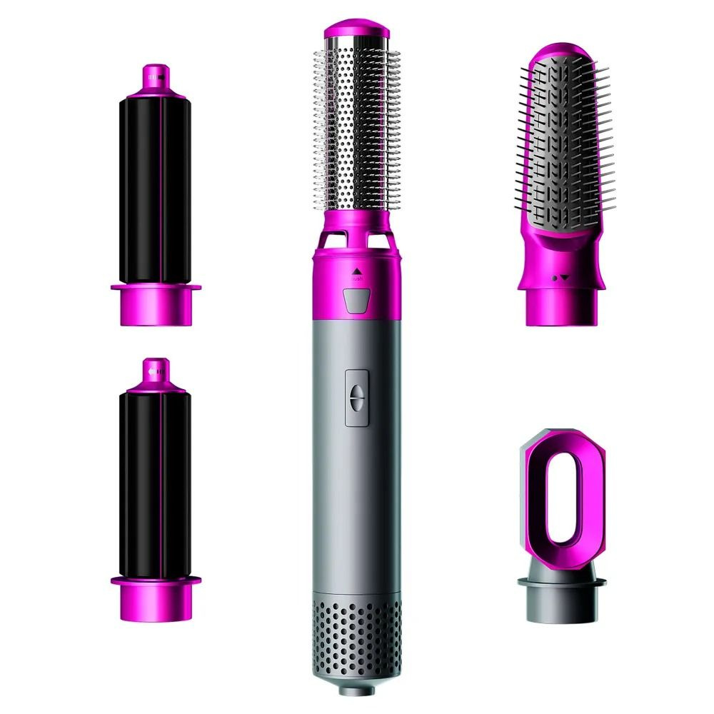 Мультистайлер Hot Air Styler 5 насадок - Фен-щетка / Набор для укладки / Уход за волосами  #1