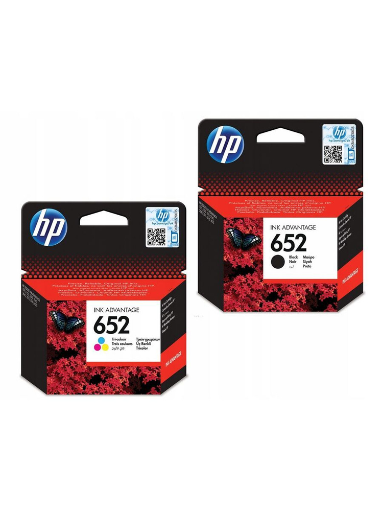 Комплект оригинальных картриджей HP №652 BK+Color для Deskjet 2135/3635/3835/4675 F6V25AE+F6V24AE  #1