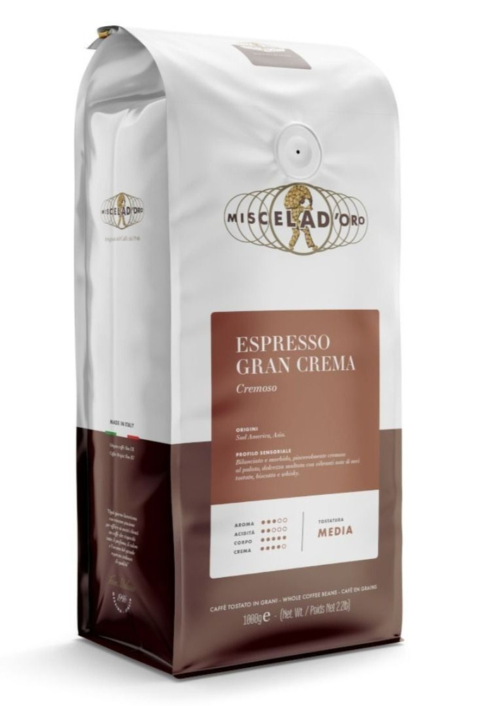 Кофе Miscela D'Oro Espresso Gran Crema в зернах, 1кг #1