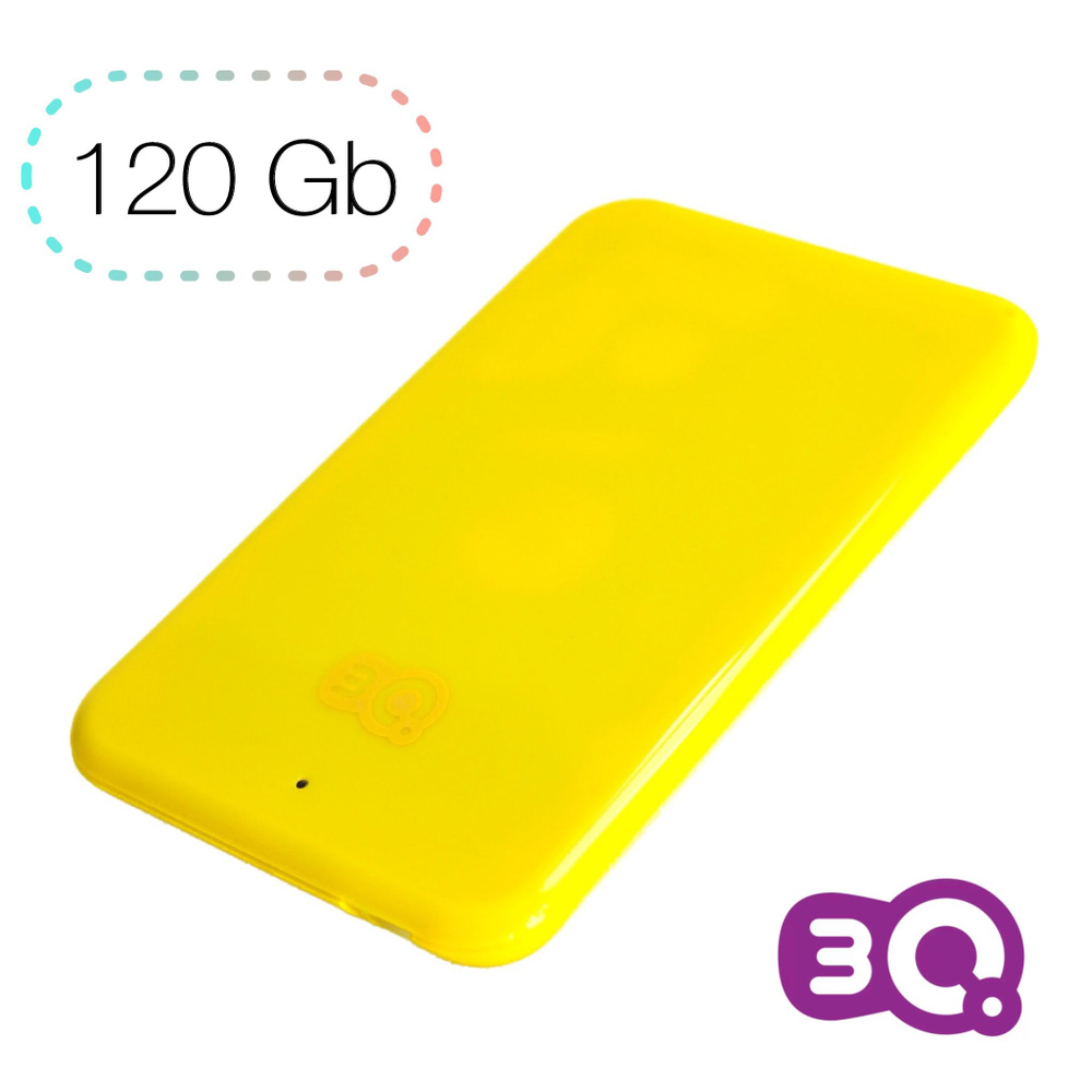 3Q 120 ГБ Внешний жесткий диск u275-118 (118), желтый #1