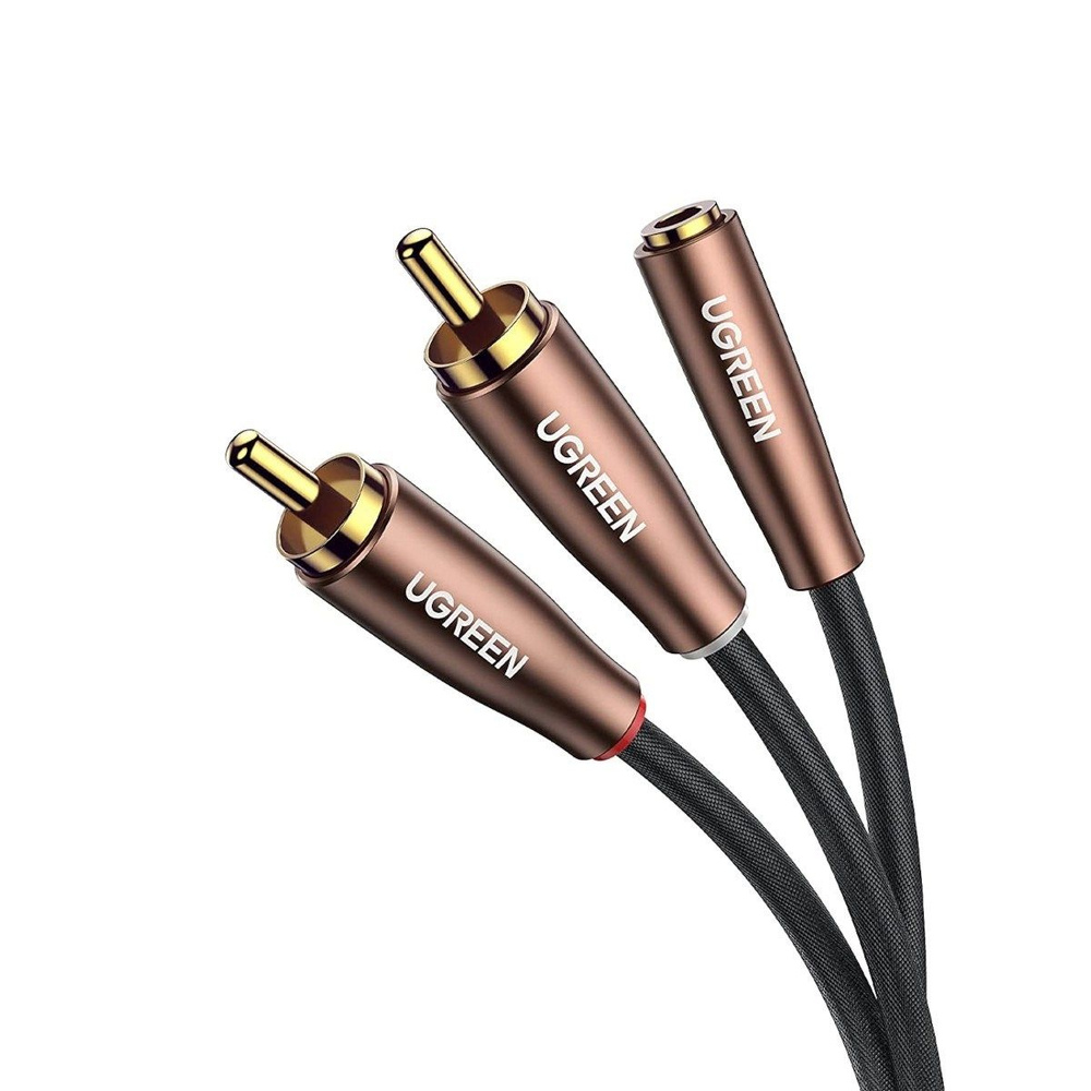 Ugreen Аудиокабель RCA/3.5 мм, 3 м, коричневый #1