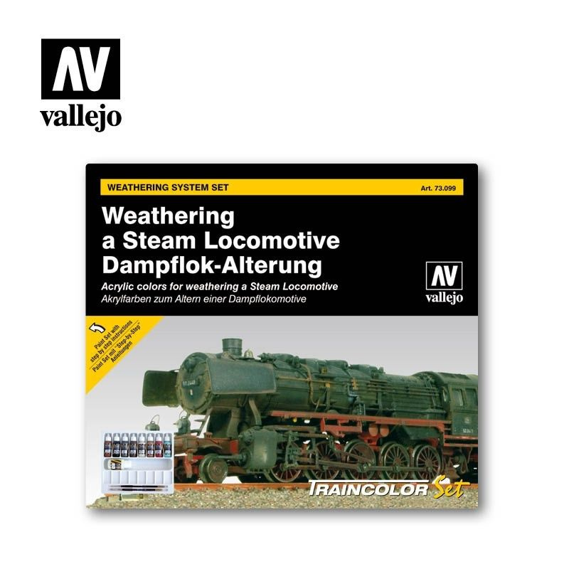 V-73099 Набор Weathering a Steam Locomotive 9 цв Vallejo #1