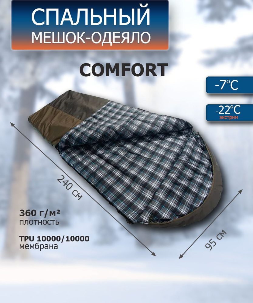 Спальный мешок-одеяло Comfort, Expert-Tex #1