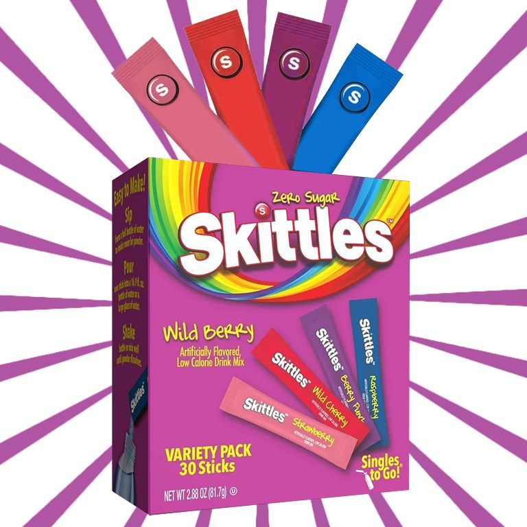 Растворимый напиток Skittles Wild Berry Без Сахара Дикие Ягоды 1 шт. (30 порций) 82 г США  #1