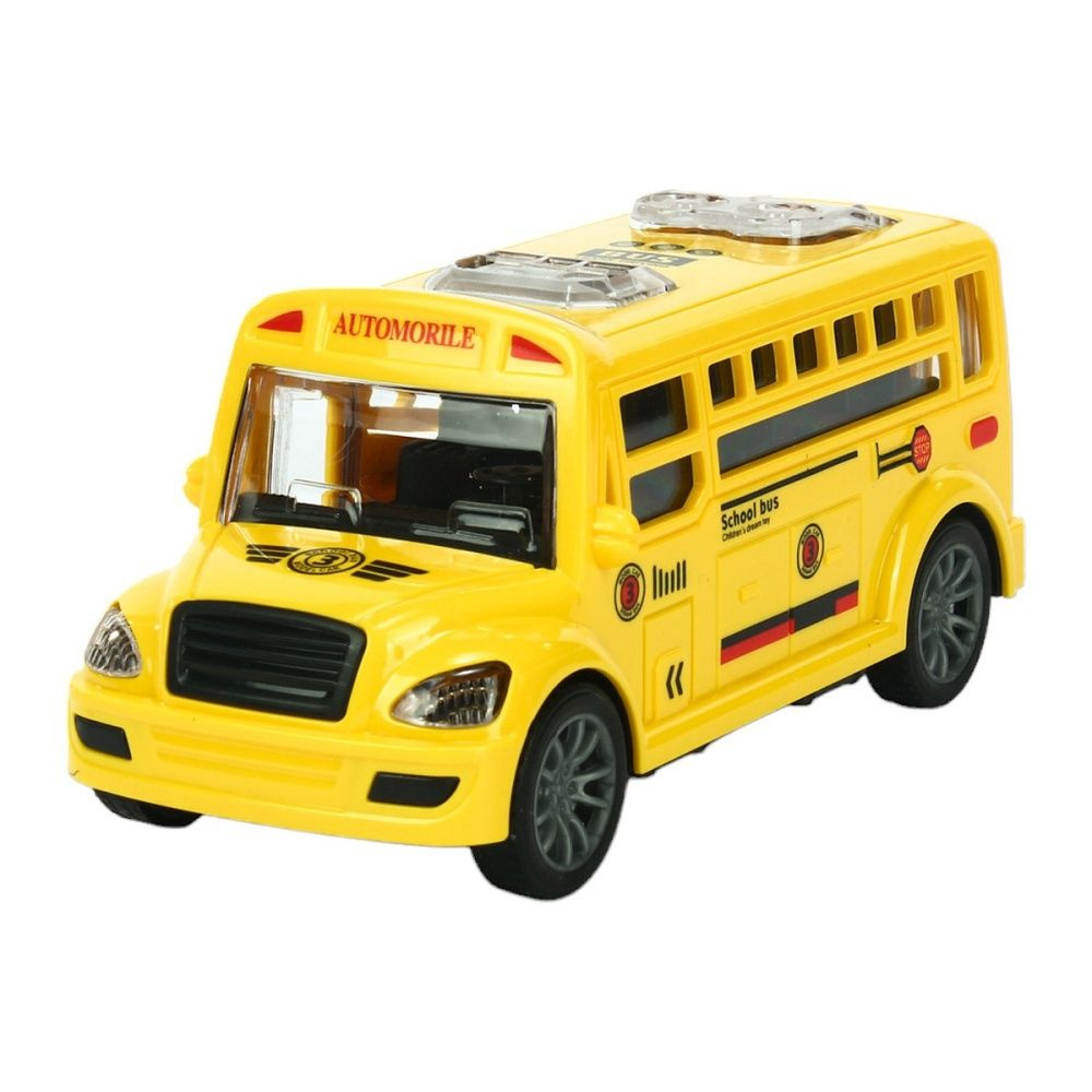 Автобус КНР Инерционный, желтый, 16 см, в коробке, JW567-076 (2367268)  #1
