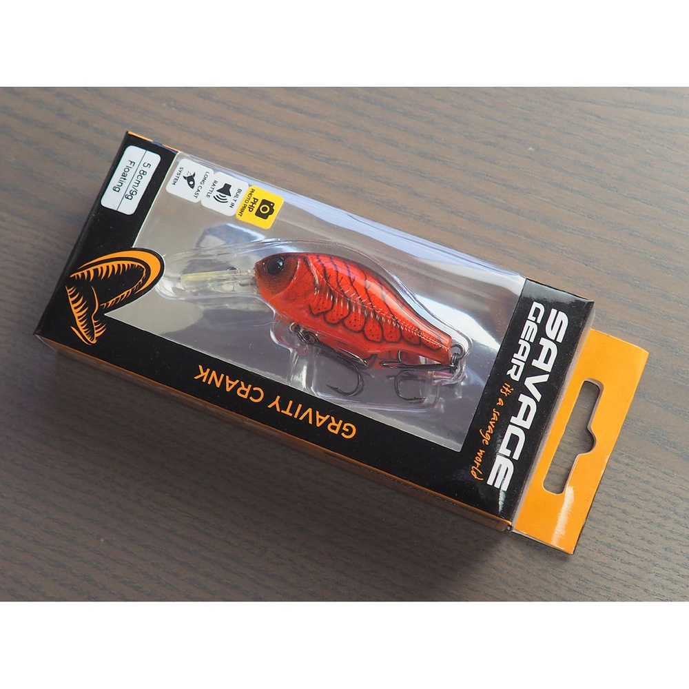 Воблер для рыбалки Savage Gear Gravity Crank MR 9g Red Crayfish 71683 #1