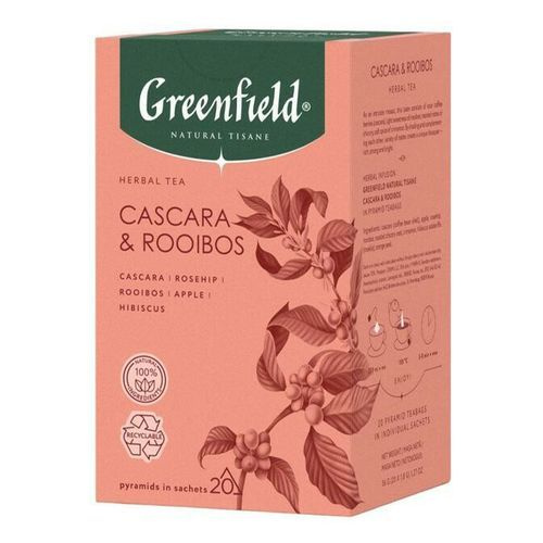 Чай травяной Greenfield Natural Tisane Cascara and Rooibos в пирамидках 20х1,8г  #1