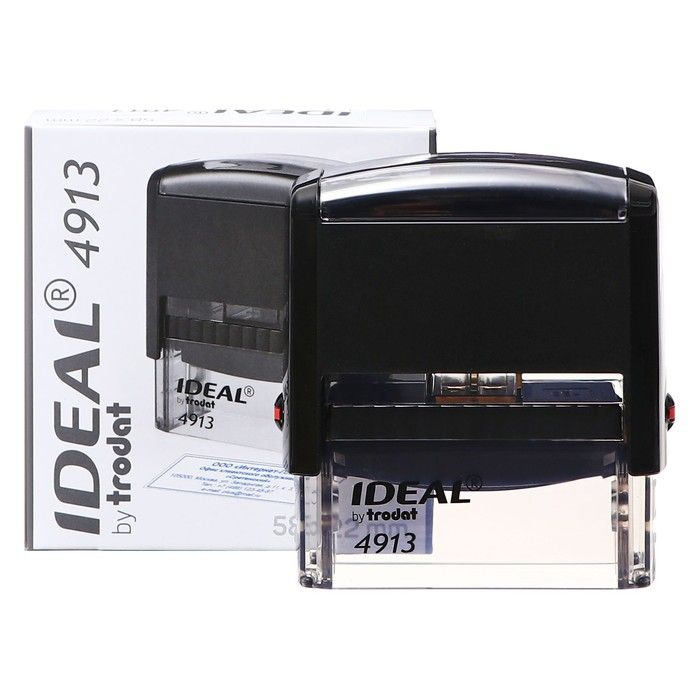 Оснастка для штампа автоматическая Trodat IDEAL 4913, 58 x 22 мм, корпус черный  #1