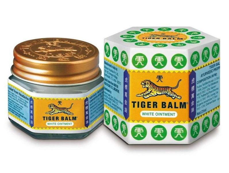 Tiger Balm Oitment HR / Тайский тигровый бальзам, белый от боли, радикулита, ангины, гриппа, усталости, #1