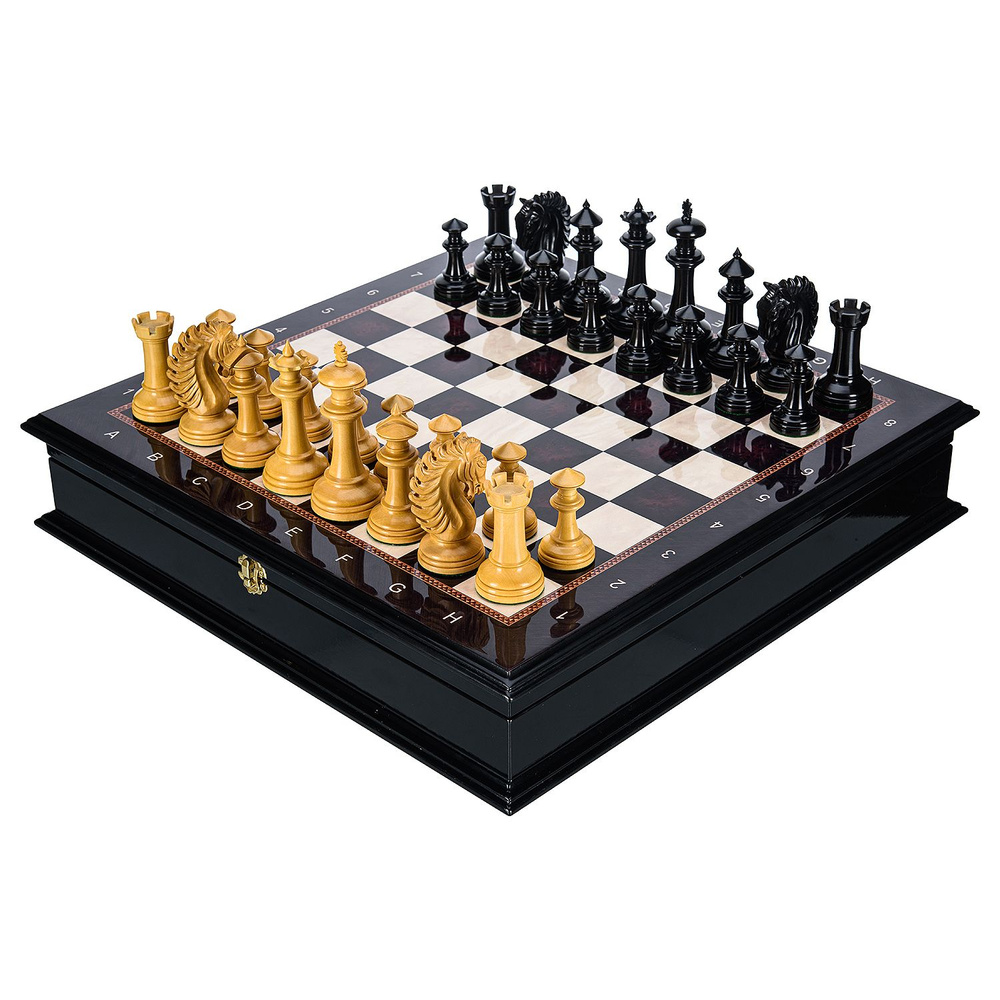 Подарочные шахматы ручной работы с фигурами класса Люкс с уклоном Вестминстера 48х48 см  #1