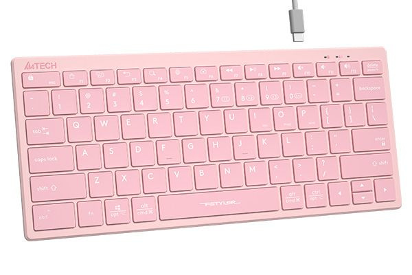 Клавиатура беспроводная A4Tech Fstyler FBX51C Pink #1