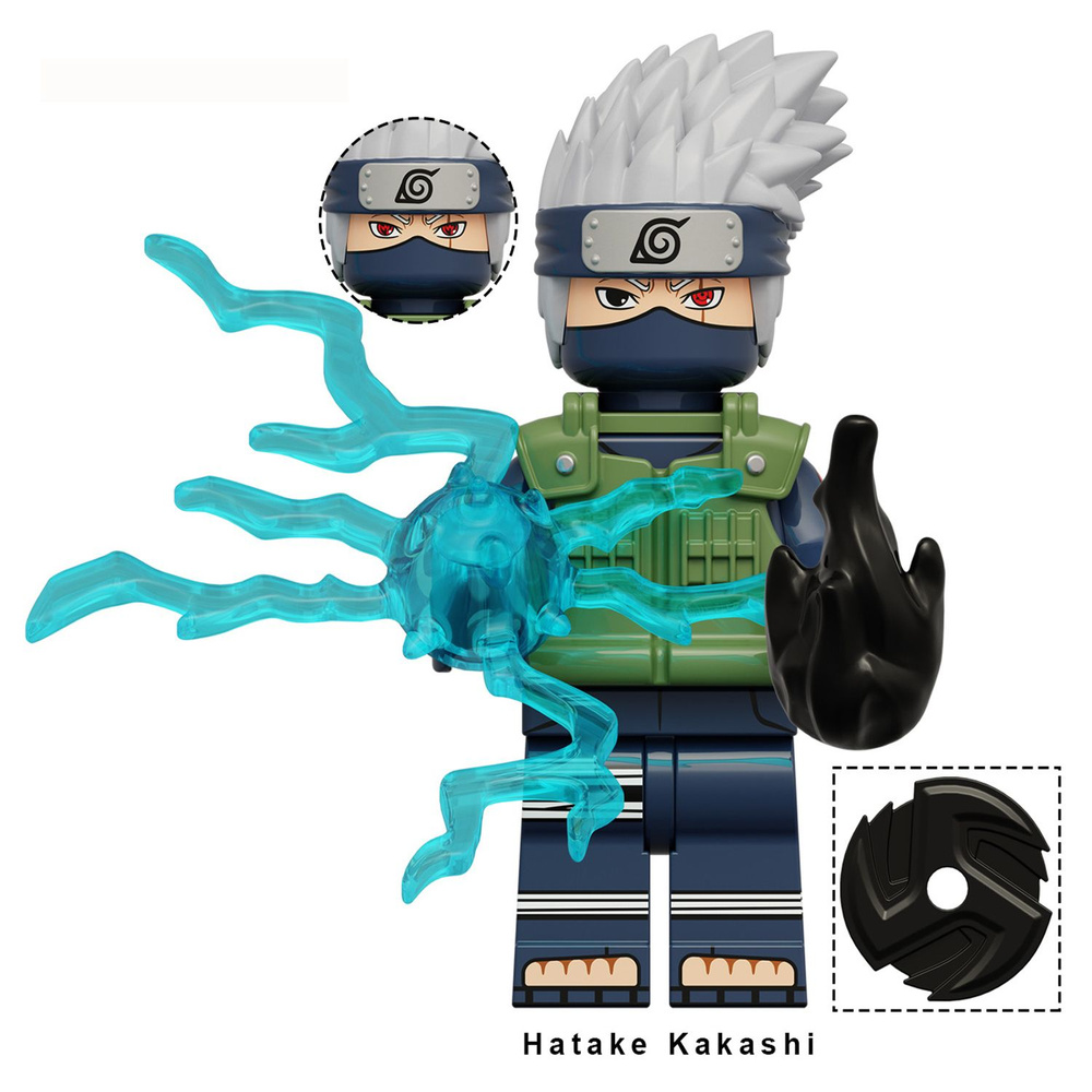 фигурок Конструктор Миницигулы , аниме Наруто (Naruto)/Hatake Kakashi(совместимы с лего 4.5см, пакет)-K145 #1