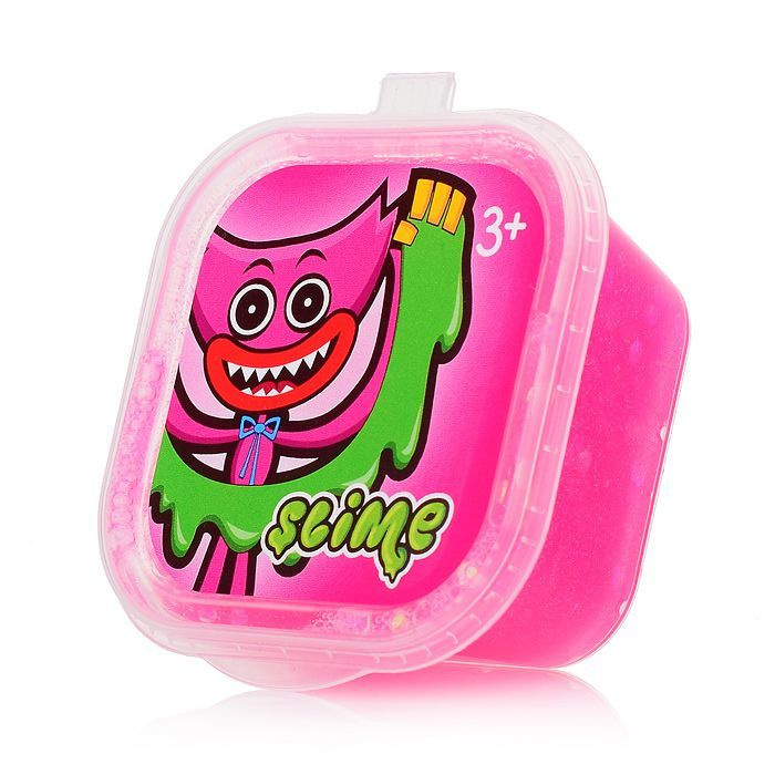 Слайм Slime "Slime", розовый, с блестками, от 3 лет (SLM096) #1