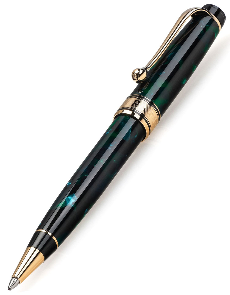 Шариковая ручка AURORA Optima Variegated Green Gold Plated Trim (AU 998-VA) #1