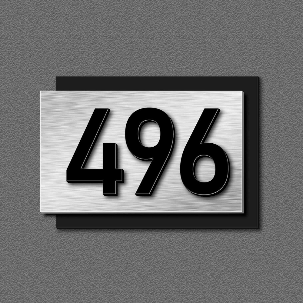 Цифры на дверь, табличка с номером 496 #1