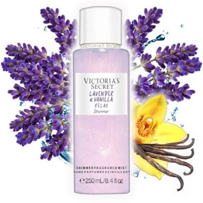 Парфюмированный спрей для тела Victoria's Secret Lavender & Vanilla Relax Shimmer  #1