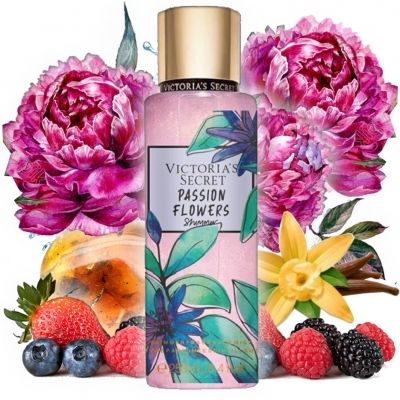 Victoria's Secret Вода парфюмерная Парфюмированный спрей для тела Passion Flowers Shimmer 250 мл  #1