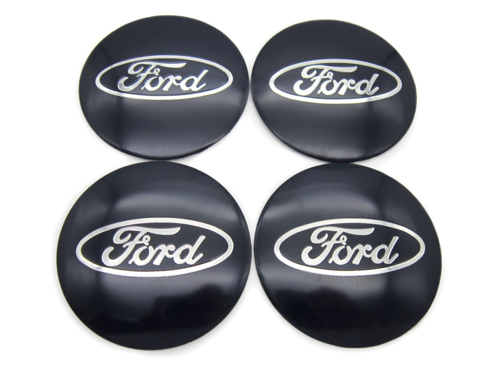 Наклейки на колесные диски Ford black D-70 mm #1