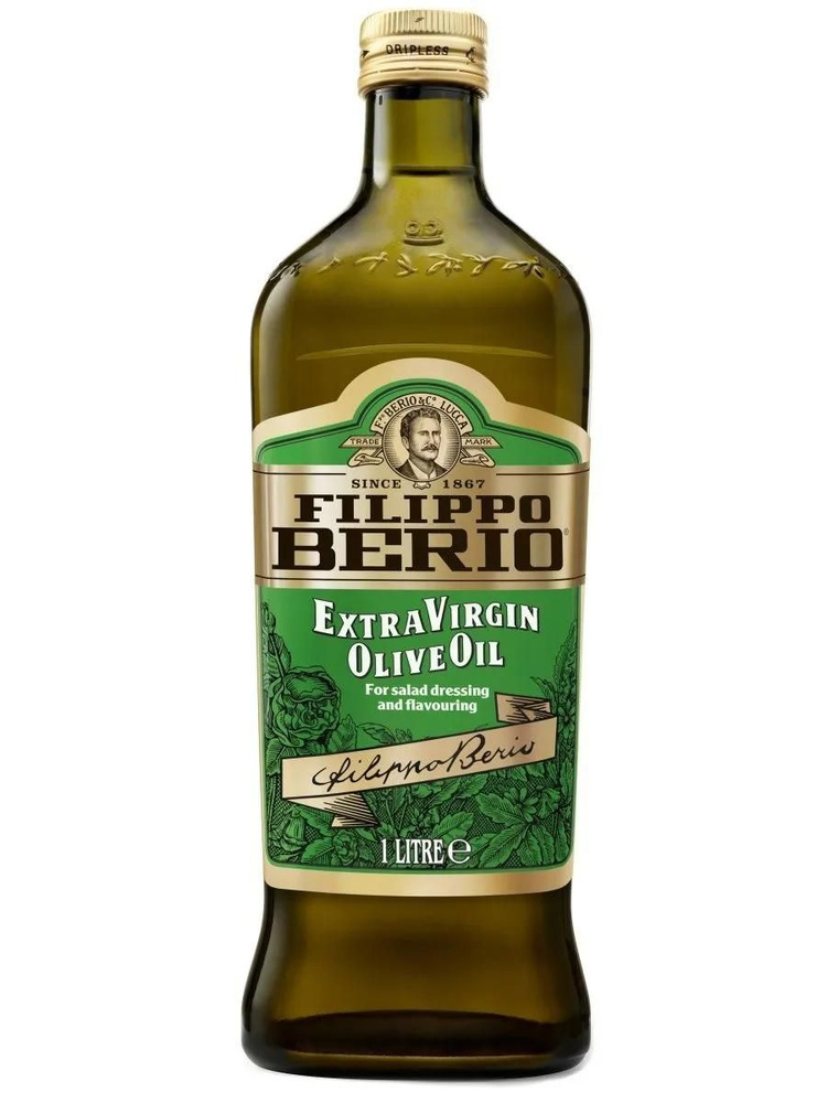 Оливковое масло Filippo Berio Extra Virgin нерафинированное, 1л #1