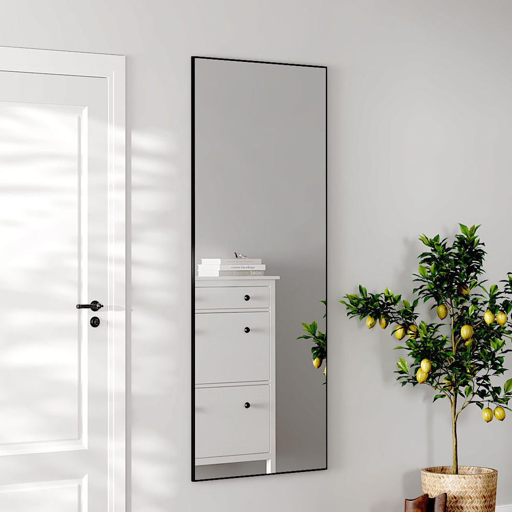 Интерьерное декоративное зеркало большое прямоугольное в раме на стену в спальню, TODA ALMA 160х50 см. #1